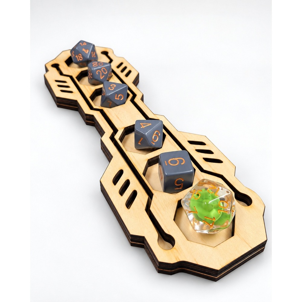 Cyberpunk Gig Tracker | Wooden Dice Tracker | Tabletop RPG Accessory | TCG
